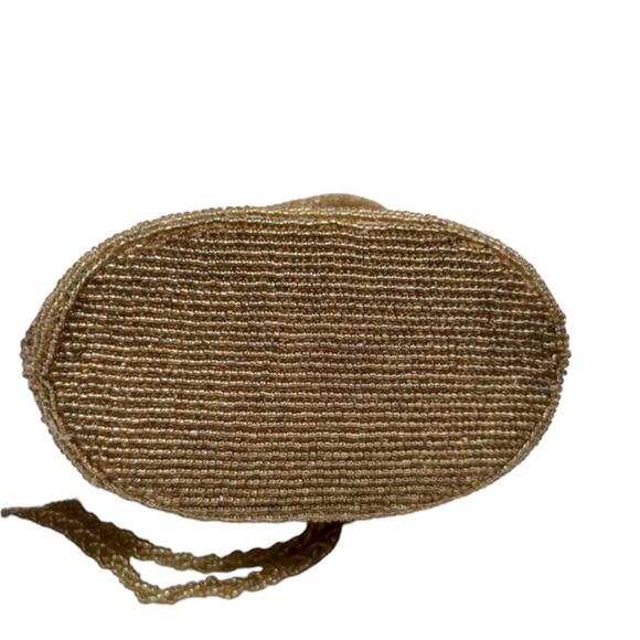 Vintage Gold Beaded Evening Handbag - Picture 6 of 13